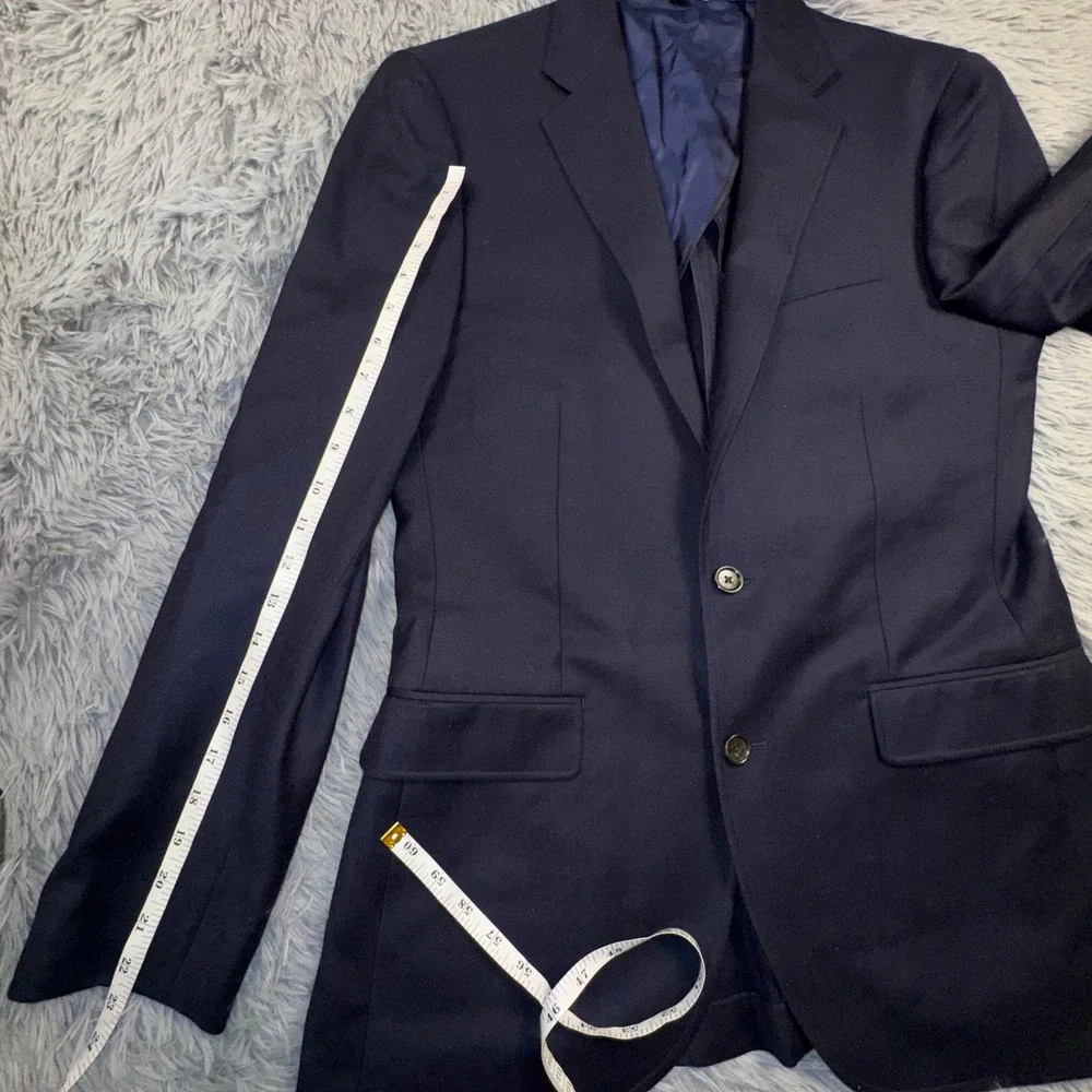 J Crew Blazer Men's 38R Ludlow Slim Fit American Woolen Navy Unstructured Jacket